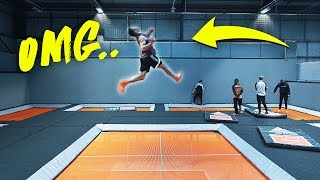 INSANE WORLDS FIRST AT TRAMPOLINE PARK!