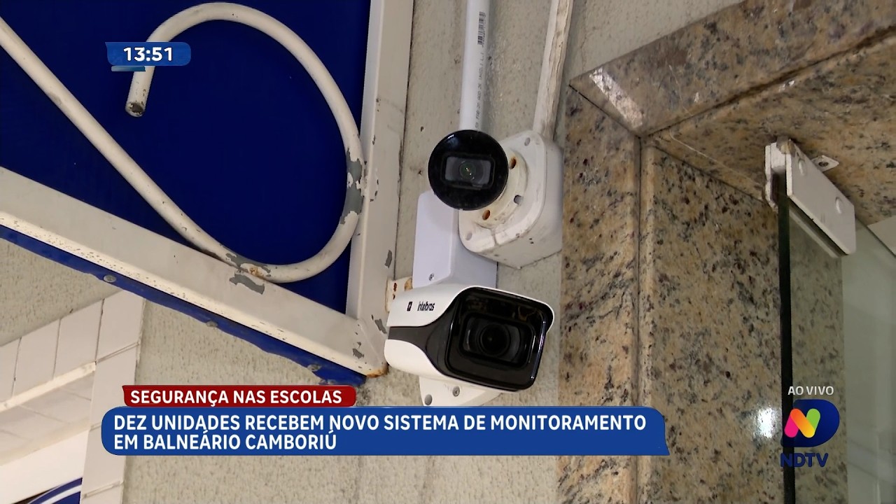 Segurança nas escolas: dez unidades de BC recebem novo monitoramento