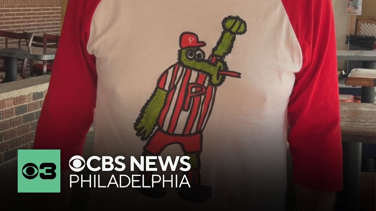Philadelphia girl is using her Phillies Phantic inspired T-shirt design to give back to CHOP