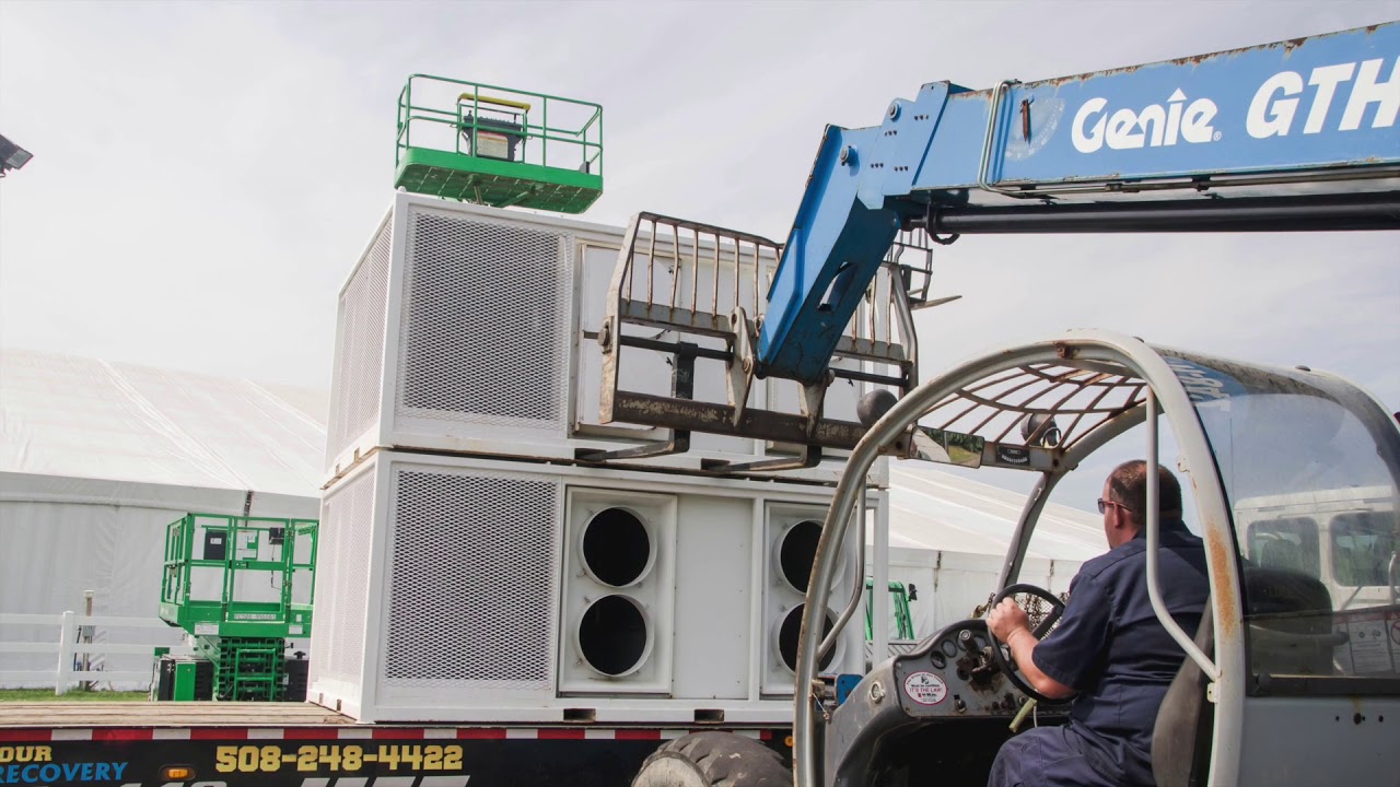 Large Event Rental Cooling Installation