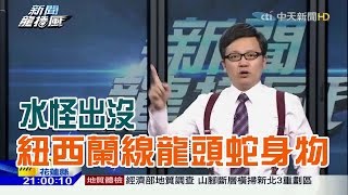 2016.02.15新聞龍捲風　水怪出沒？紐西蘭海灘現2公尺龍頭蛇身不明物！