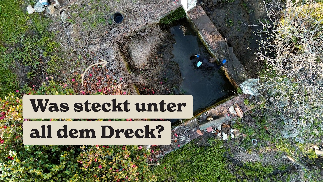 Was steckt unter dem Dreck? Wir befreien den alten Wassertank | Renovierung in Portugal 🇵🇹