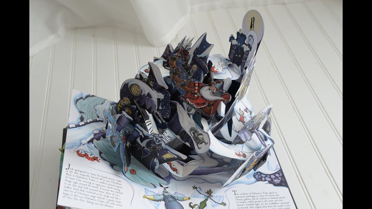 Amazing Nightmare Before Christmas Pop Up Book YouTube