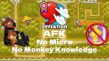 BTD6 | Cornfield Deflation Guide | Fully AFK | No Monkey Knowledge