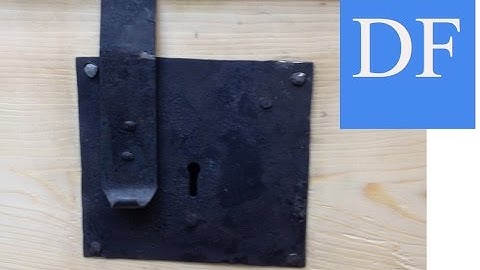 Blacksmithing for Beginners -  How To Install a Trunk Lock