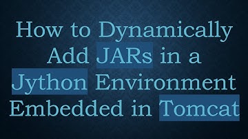 How to Dynamically Add JARs in a Jython Environment Embedded in Tomcat