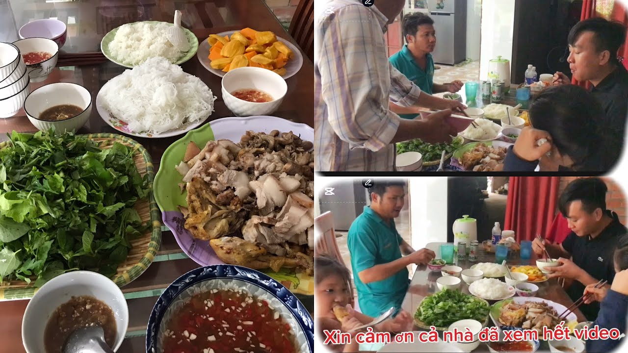 Chia sẽ cuối tuần món bún thịt ram rau sống em xin mời cả nhà cùng ...
