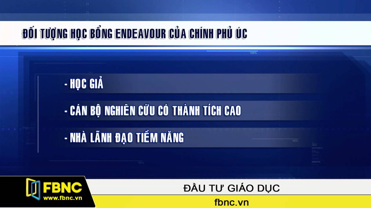 Học bổng endeavour 2017 | FBNC – Học bổng Endeavour niên khóa 2017 của chính phủ Úc bắt đầu nhận hồ sơ