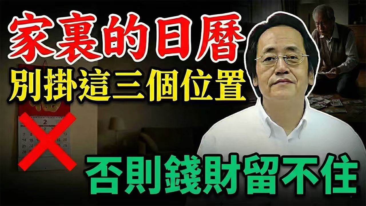 倪海廈：日曆掛錯位置，窮一整年？這3處是「漏財穴」，快檢查你家有沒有！