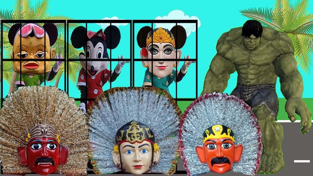 1 JAM TEBAK KEPALA ONDEL ONDEL BADUT MAMPANG SUPERHERO