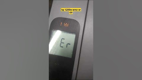 hp 1200w error er 09