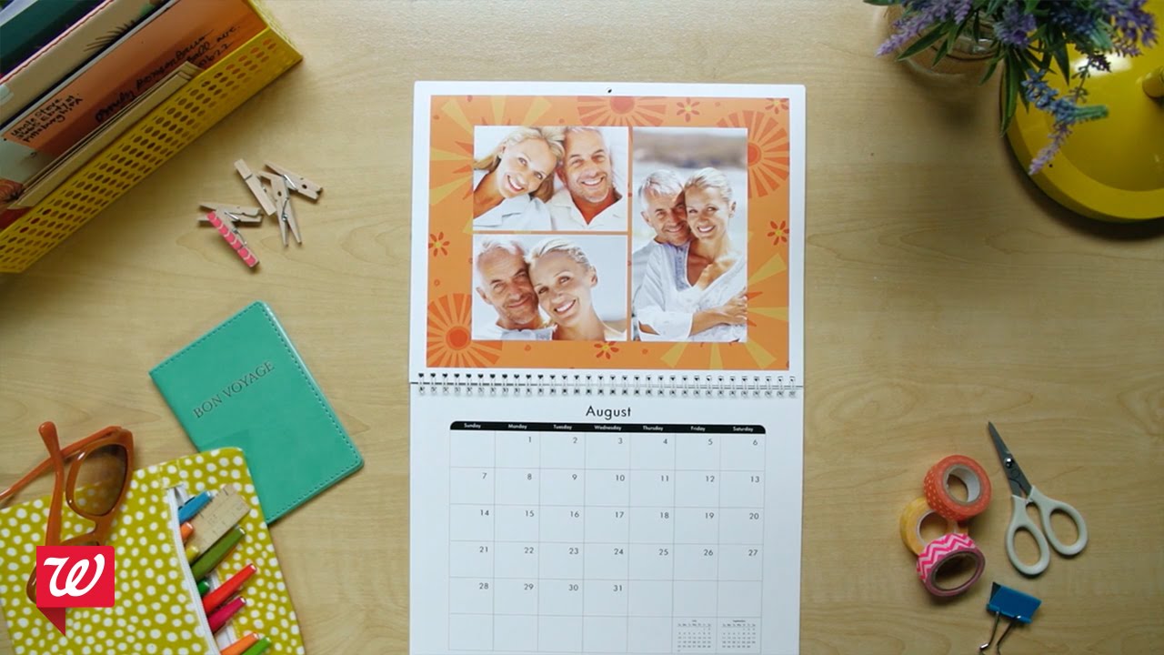 Create Personalized Wall Calendars at Walgreens YouTube