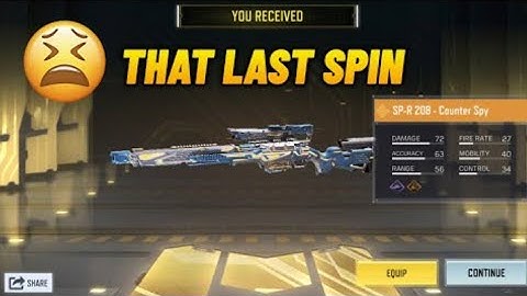 Getting My Last Spin Missed Legendary | SPR-208 Counter Spy Gameplay #callofduty #cod5gtech #cod