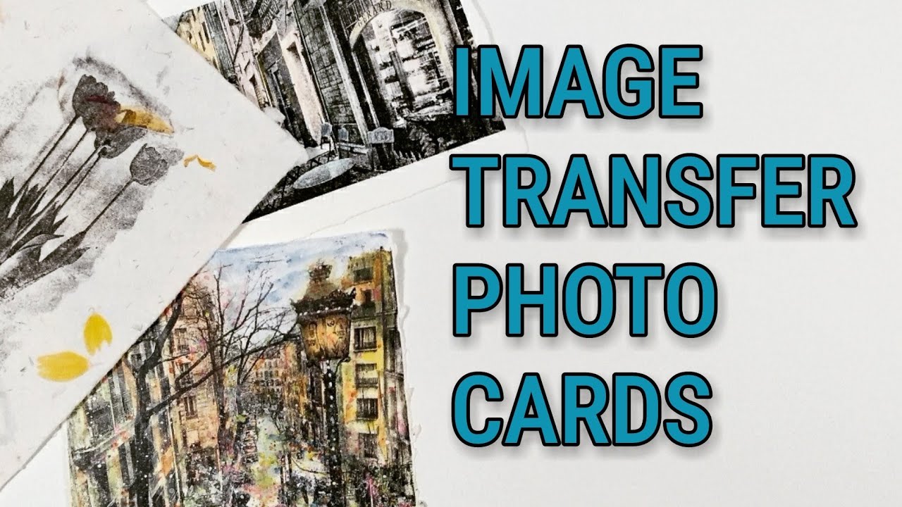 How to make diy image transfer cards YouTube