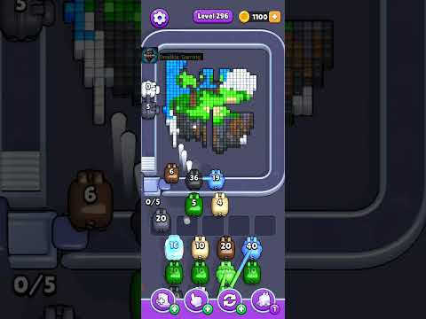 Pixel Flow Level 294. Walkthrough Gameplay 