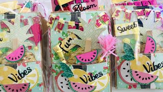 Summer Fruit Themed Projects | Juicy Fruit Swap | Embellishments | Farmers Market Bag | Loaded Bag