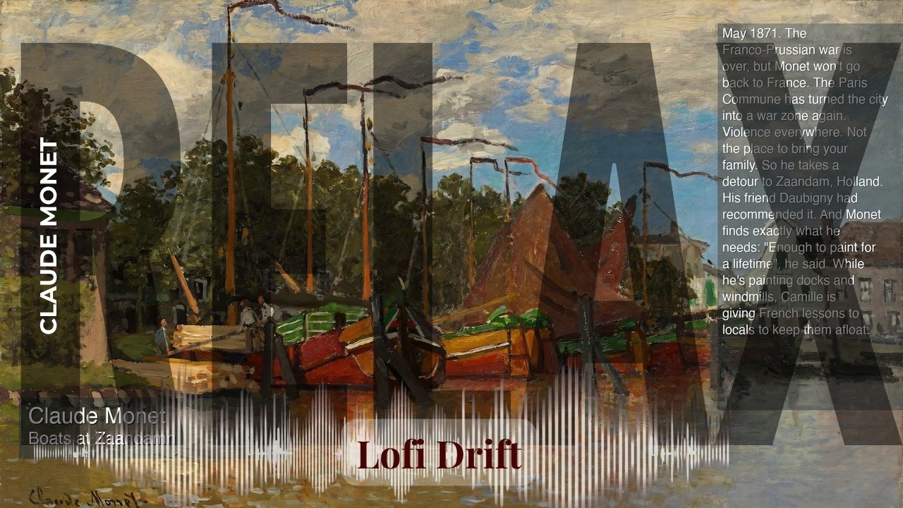Relax - Lofi Drift | Pissarro · The Garden Of Maubuisson Pontoise Pear Trees In Bloom & others