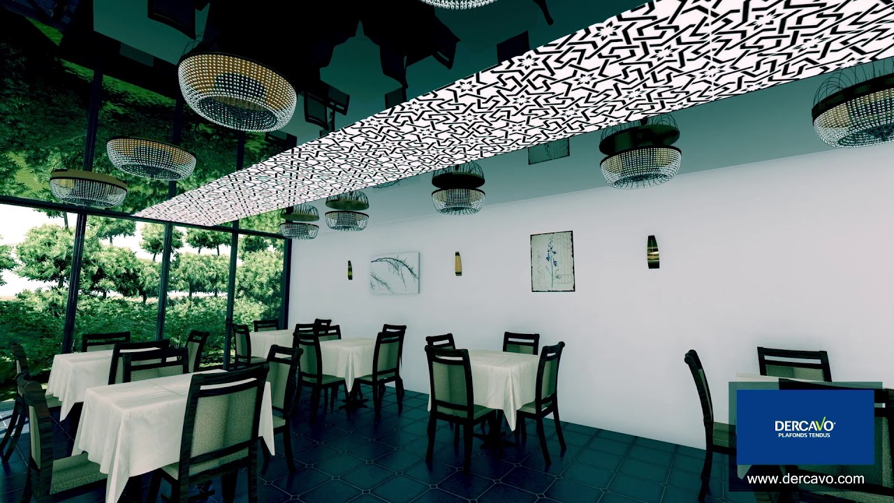 Dercavo Le Leader Du Plafond Tendu En Algerie Restaurant