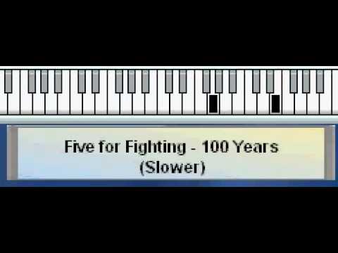How To Play Five For Fighting - 100 Years (Piano Tutorial)