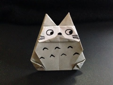 簡単 折紙 トトロ キャラクター Origami Totoro Youtube