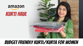 Budget Friendly Kurti/kurta For Women | Amazon Kurti Haul | Everyday kurti haul