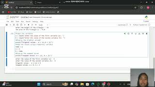 Program 4 Python untuk menukar dua variabel. Matakuliah Supply Chain Management Sistem