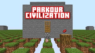I made a PARKOUR CIVILIZATION dimension in Minecraft.