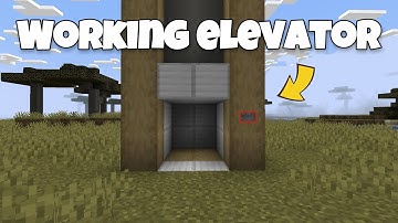 Automatic elevator in Minecraft Bedrock 