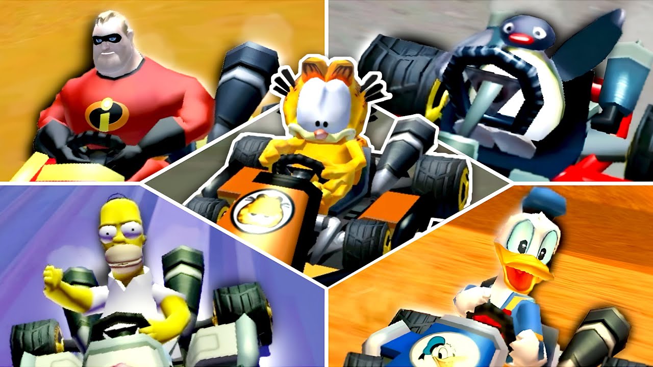 CARTOONS & MOVIES CHARACTERS in MARIO KART 7 (CTGP-7)