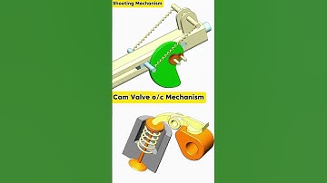 Shooting Mechanism || Cam Valve O/C mechanism ||#cad #mechanicalengineering #shorts #engineering