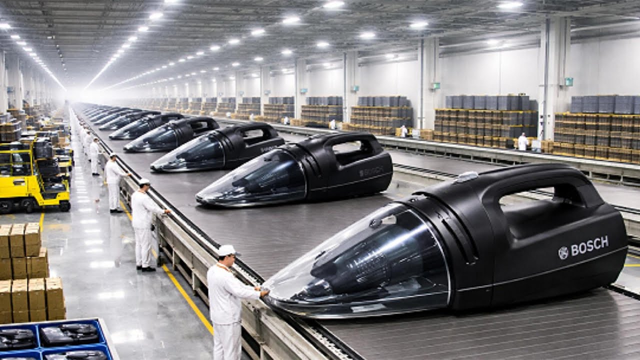 Inside a Handheld Vacuum Factory: Motor Build, Cyclone Assembly & Final QC