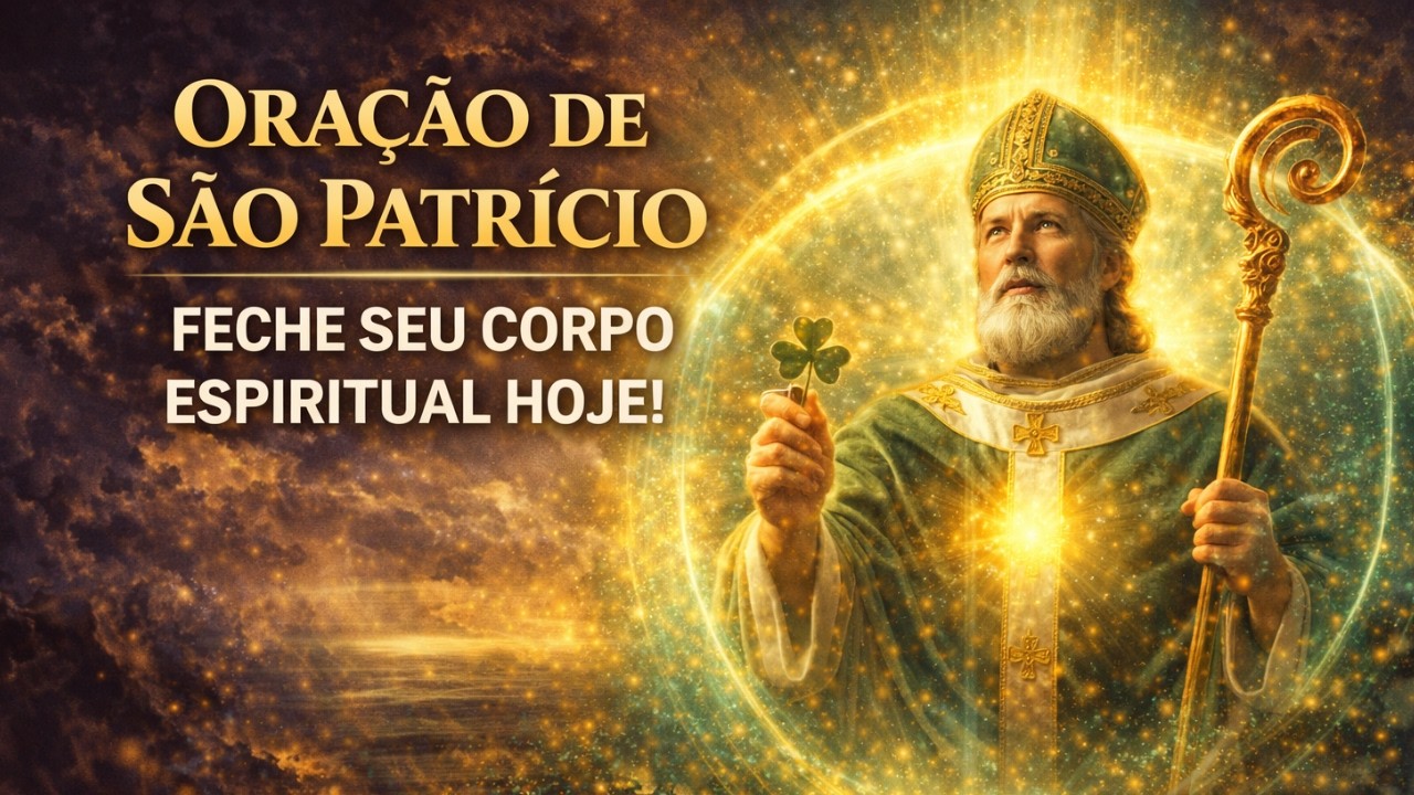 “ORAÇÃO DE SÃO PATRÍCIO: FECHE SEU CORPO ESPIRITUAL CONTRA TODO MAL HOJE”