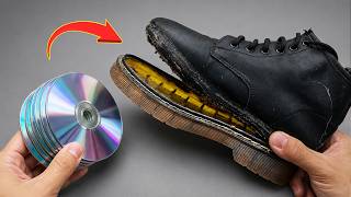 A long time shoemaker showed me this secret! Repairing torn shoes easily at home.