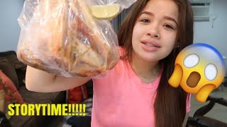 MUKBANG/ STORYTIME MY FINGER GOT CHOPPED OFF!!