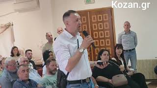 Kozan.gr Τοποθέτηση Προέδρου  Σπάρτακου Γιαννη Φασιδη στο Δ.Σ. Εορδαίας
