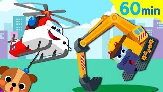 Kids Song Collection | Excavator Helicopter | Sing Along with TidiKids