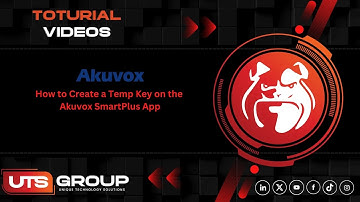 How to Create a Temp Key on the Akuvox SmartPlus App | UTS Group