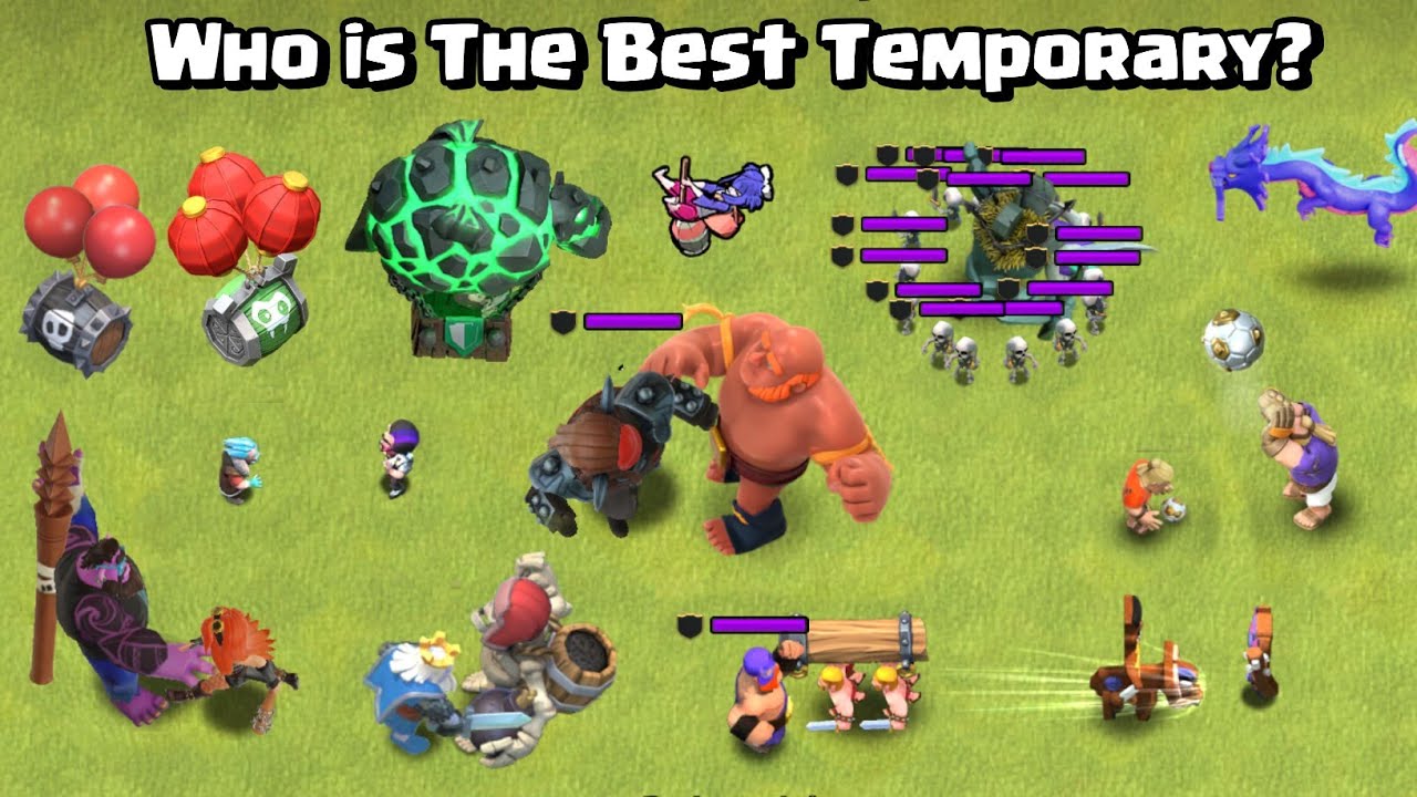 Все временные сражения войск! Clash of Clans