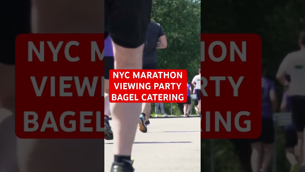 Nyc marathon viewing party bagel catering #newyorkbagels Broad Nosh Bagel Deli Catering NYC