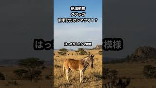 前半分がシマウマ、後ろ半分が馬？140年前に絶滅したクアッガの真実
