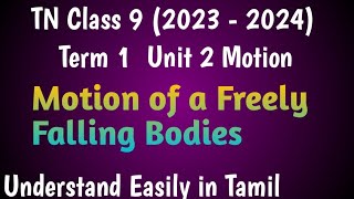 Motion of a Freely Falling Bodies| Class 9 Science Term 1 Unit 2 Motion