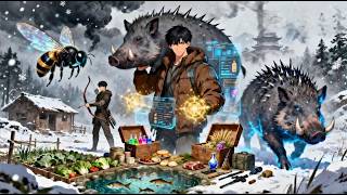 Transported To Virtual Survival Game | Gets Log Cabin | Hoards Supplies & Upgrades Infinitely