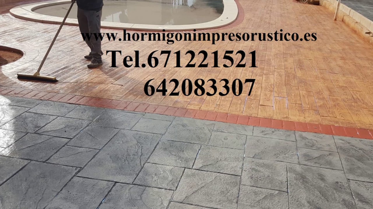 Ofertas y Precios Hormigon Impreso TOLLOS,Murcia Tel.671221521