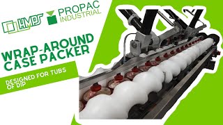 Hmps 5000 Wraparound Casepacker Packing Tubs Of Dip