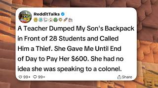 A Teacher Dumped My Son's Backpack in Front of 28 Students and Called Him a Thief A Teacher Dumped My Son's Backpack in Front of 28 Students and Called Him a Thief