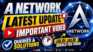 🚨A Network Latest Update ✅ Wallet Setup !! Recover Seed phares !! Dex Navigation !! #anetwork #anet