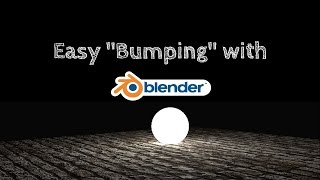 Blender 3D - Bump Map in Cycles (easy way)