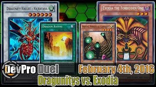 Dragunity vs. Exodia Look at this no fun deck - DevPro Duel (February 2016) Yugioh Duel