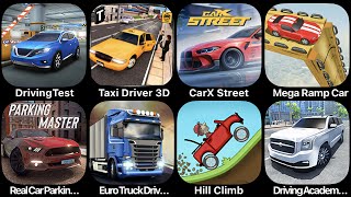 Driving Test, Taxi Driver 3D, CarX Street, Mega Ramp Car, Real Car Parking, Euro Truck Driver screenshot 1