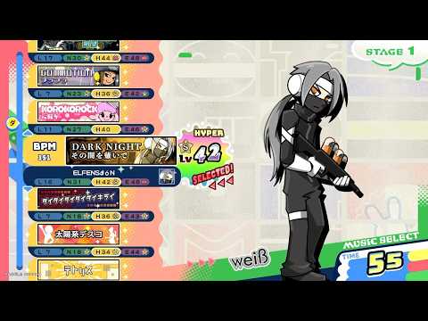 [pop'n music High☆Cheers!!] ダークナイト/その闇を薙いで H 正規パーフェクト/鏡フルコン